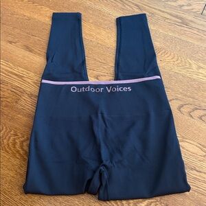 OUTDOOR VOICES - black ribbed leggings